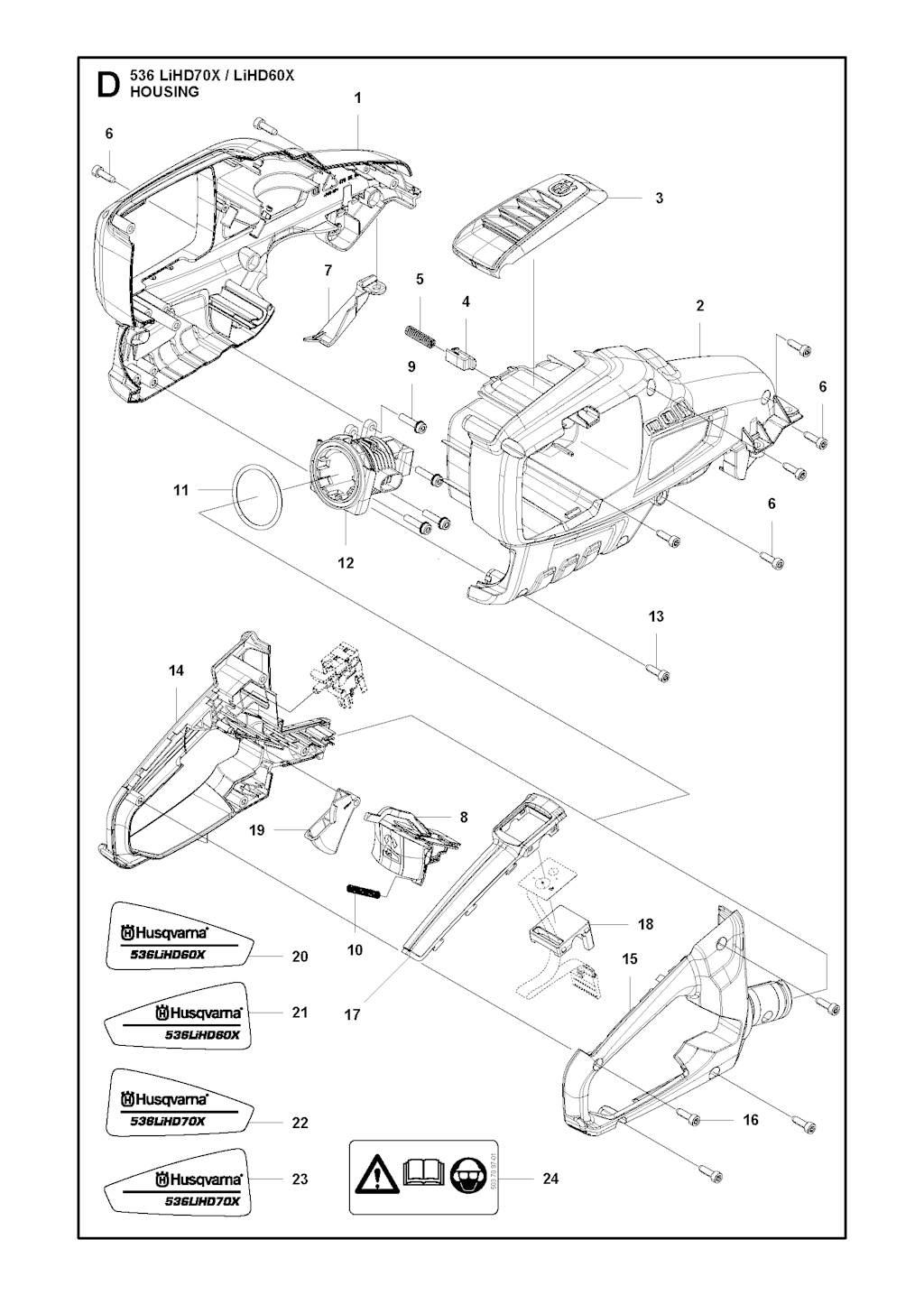 Explosionszeichnung Ersatzteile