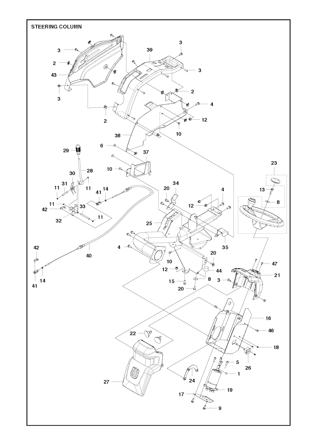 Explosionszeichnung Ersatzteile