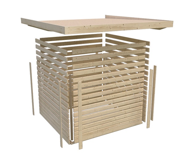 Karibu Woodfeeling Gartenhaus Mühlentrup 1 Zweiraumhaus - 19 mm