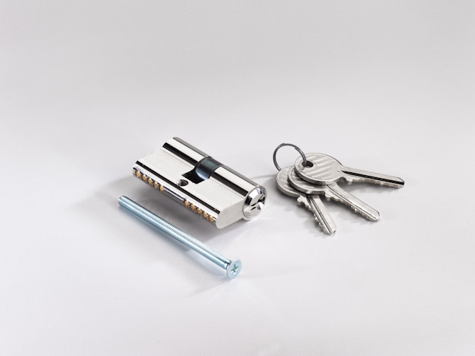 T&J Profilzylinder 27/27 mm, inkl. 3 Schlüsseln