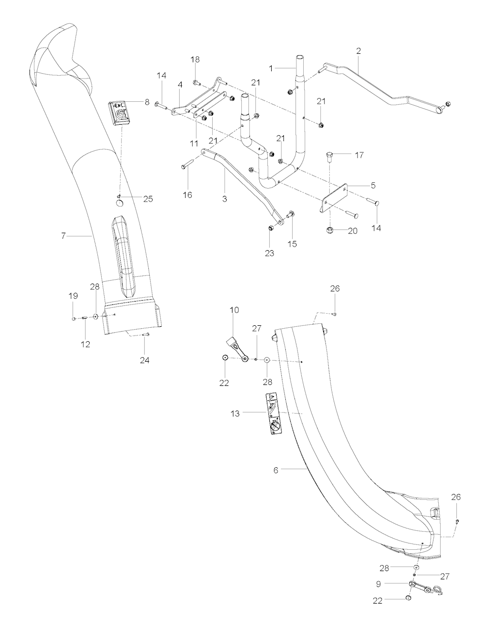 Explosionszeichnung Ersatzteile