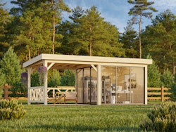 Palmako Gartenhaus Connect Lenna 16,6 m² Set 403 Slide