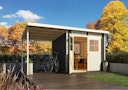 Vorschaubild Karibu Eco Gartenhaus Grebenau / Glücksburg 2/3/4 mit 190 cm Schleppdach