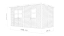 Vorschaubild Bertilo Gartenhaus Laisholm 2 - 19 mm