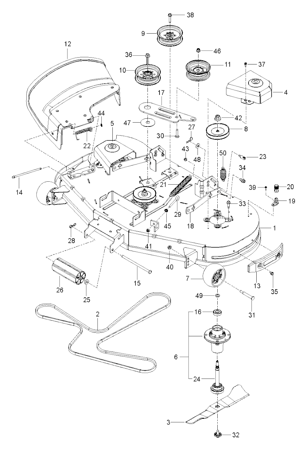 Explosionszeichnung Ersatzteile