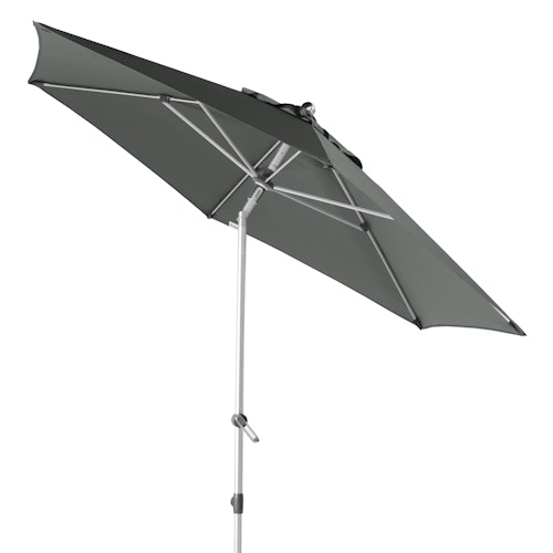 doppler Mittelmastschirm EXPERT 280 Auto-Tilt, Aluminium Silber / 100 % Polyester 180 g/m²