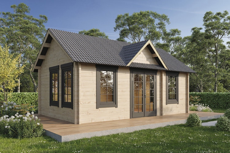 Wolff Finnhaus Gartenhaus Sandwald 26 - 70 mm