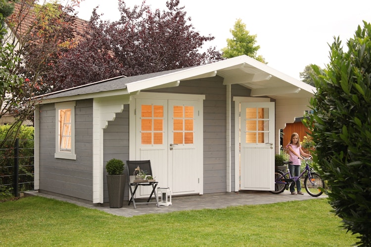 Wolff Finnhaus Gartenhaus Caro 34 Klassik XL