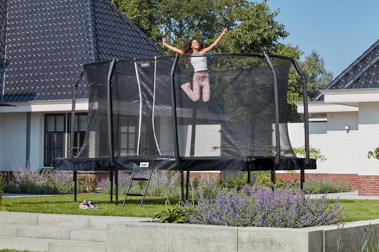Salta Trampolin First Class 214 x 366 cm mit Sicherheitsnetz und Leiter