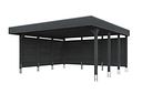 Vorschaubild Skan Holz Doppelcarport Friesland 546x555 cm inkl. Seiten- und Rückwand Set C