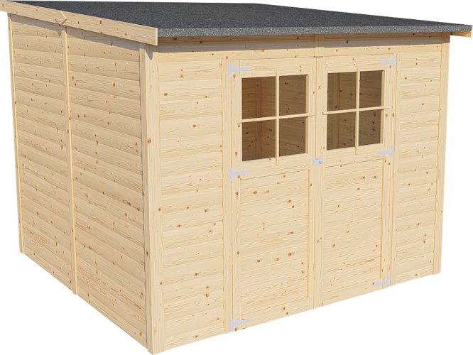 Bertilo Gartenhaus Alster 4 - 19 mm