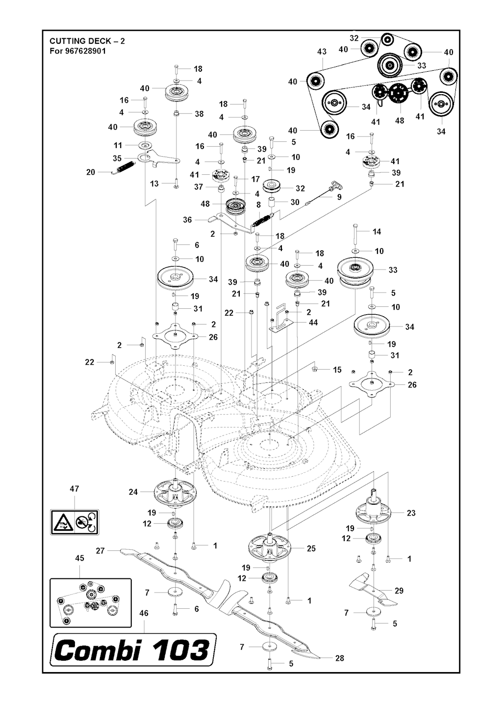 Explosionszeichnung Ersatzteile