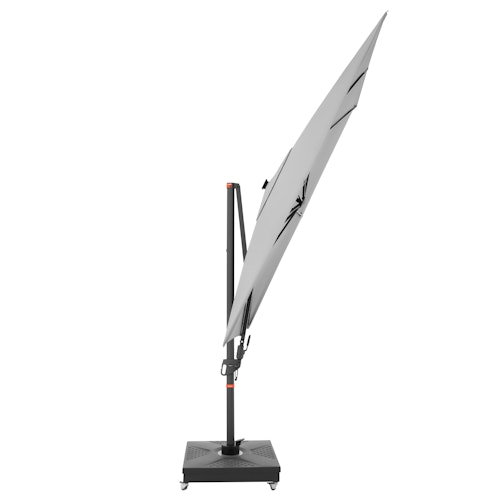 doppler Pendelschirm myZone 300 x 220 LED, Aluminium Anthrazit / 100 % Polyester 180 g/m²