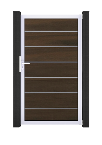 GroJa Solid Grande Premium Tor Standard 1-flügelig mit Aluminiumrahmen