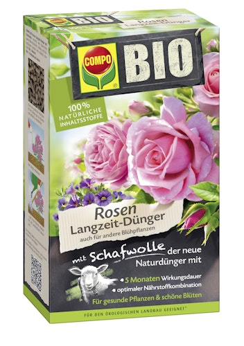 COMPO BIO Rosen Langzeit-Dünger mit Schafwolle