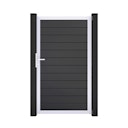 Vorschaubild GroJa BasicLine Schmal Einzeltor Rahmen Aluminium EV1 1000 x 1800 mm