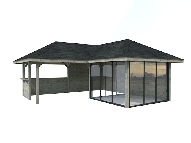 Palmako Pavillon Bianca 24,9 m² Set 210 Slide - 28 mm