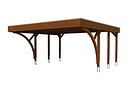 Vorschaubild Skan Holz Doppelcarport Friesland 546x555 cm - 2 Einfahrtsbögen Set H