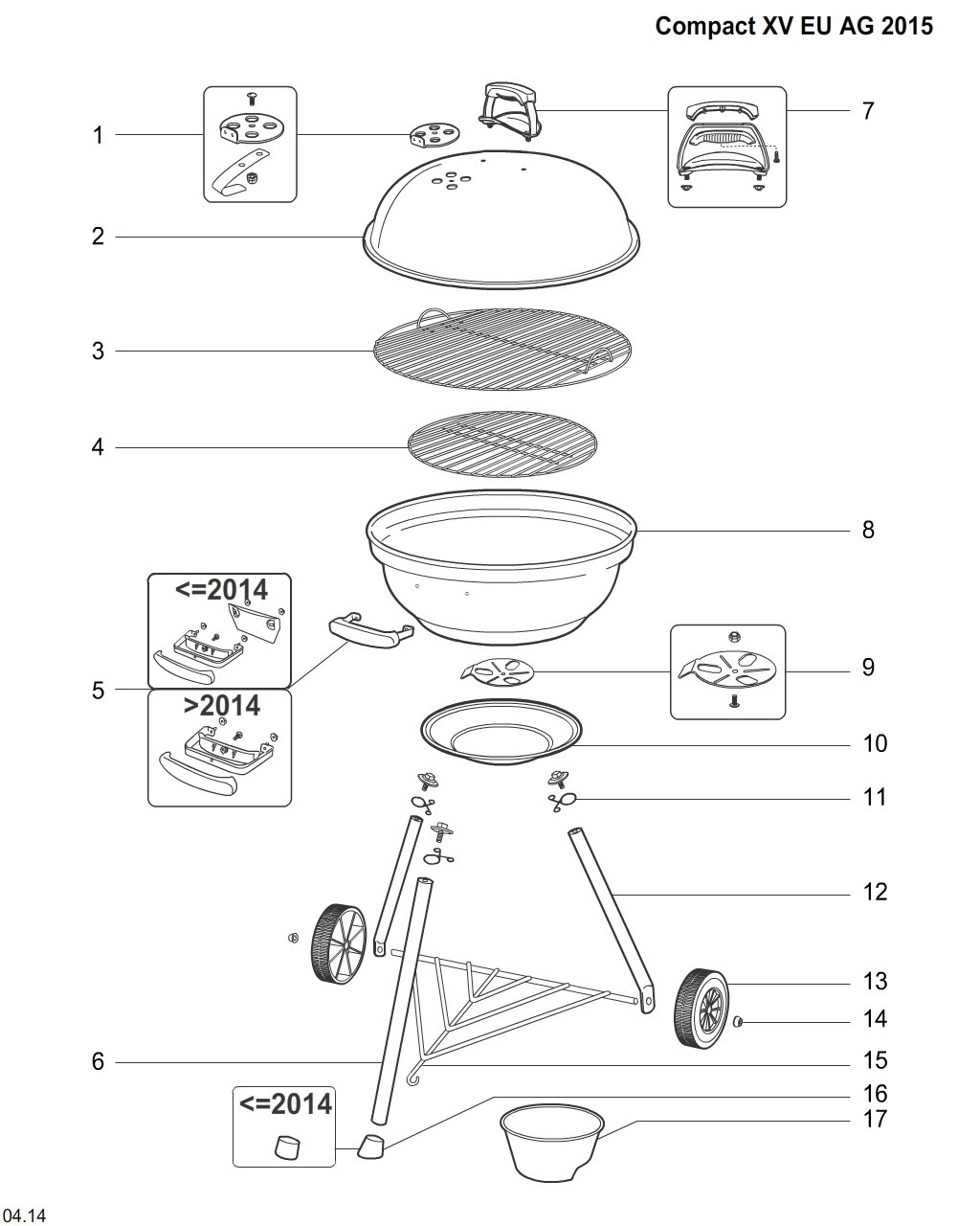Explosionszeichnung Ersatzteile