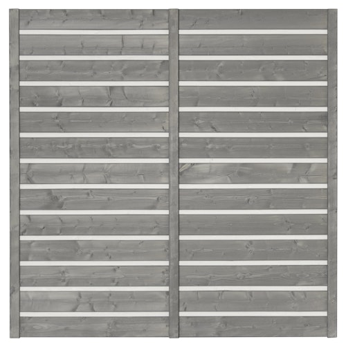 BM Serie TYP 224 Grundelement, 180 x 180cm, Fichte Hellgrau/Cremeweiß