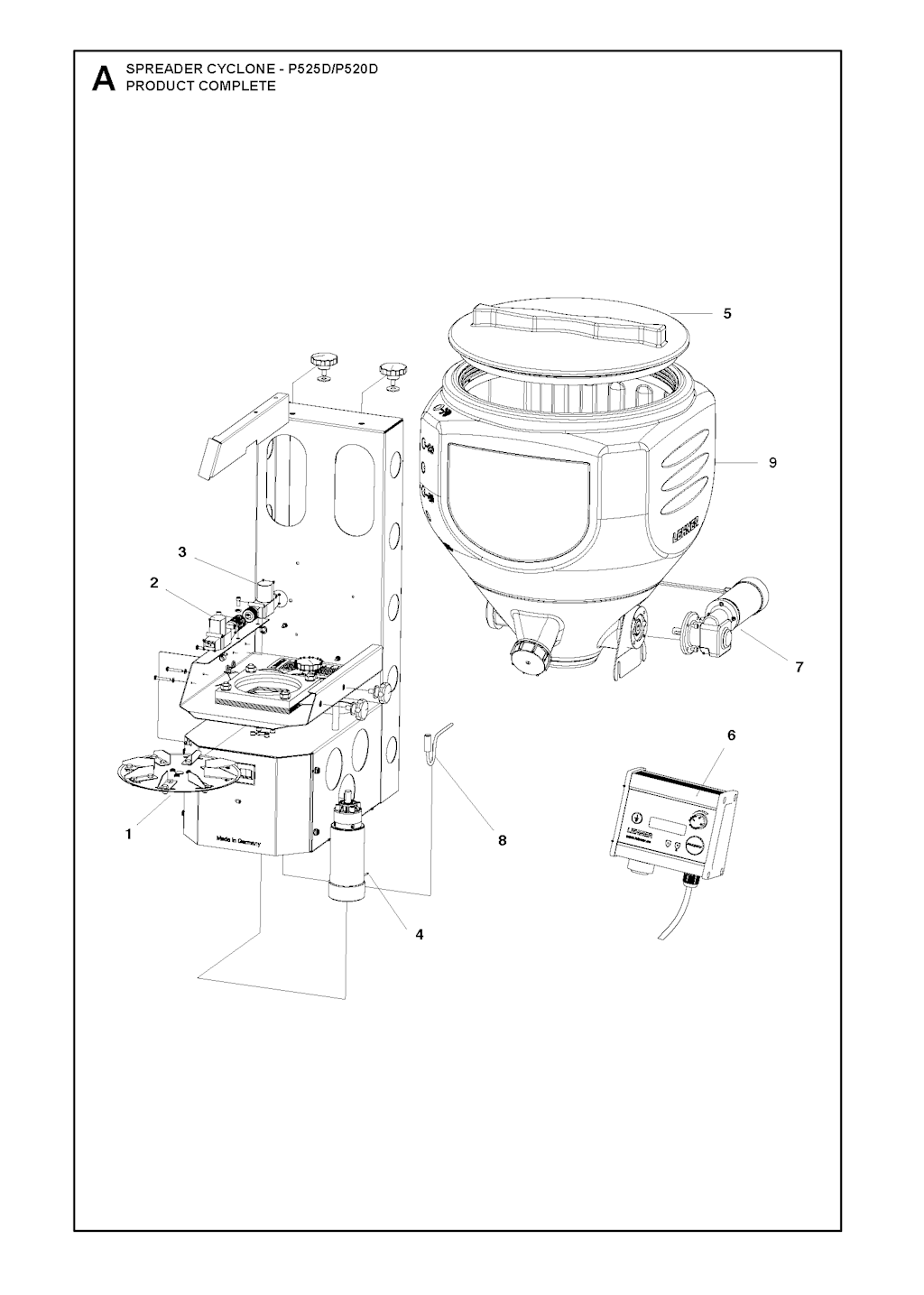 Explosionszeichnung Ersatzteile