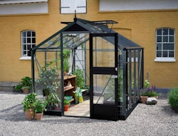Juliana Gewächshaus Compact SET - 5 m² / 6,6 m² / 8,2 m² inkl. Fundamentrahmen