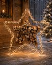 Vorschaubild Badeko Doppelstern-Holzregal „Luise 1300“ in Edelrostoptik
