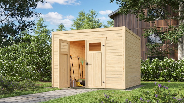 Weka Design-Gartenhaus Batu - 28 mm - Modern Storage