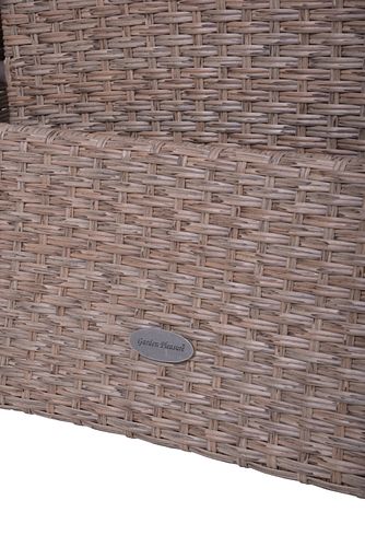 Garden Pleasure Gartenmöbel Set BRAGA 02, Tisch 220 x 100 + 8 Sessel, Polyrattan / Akazie / Kissen 100 % Polyester