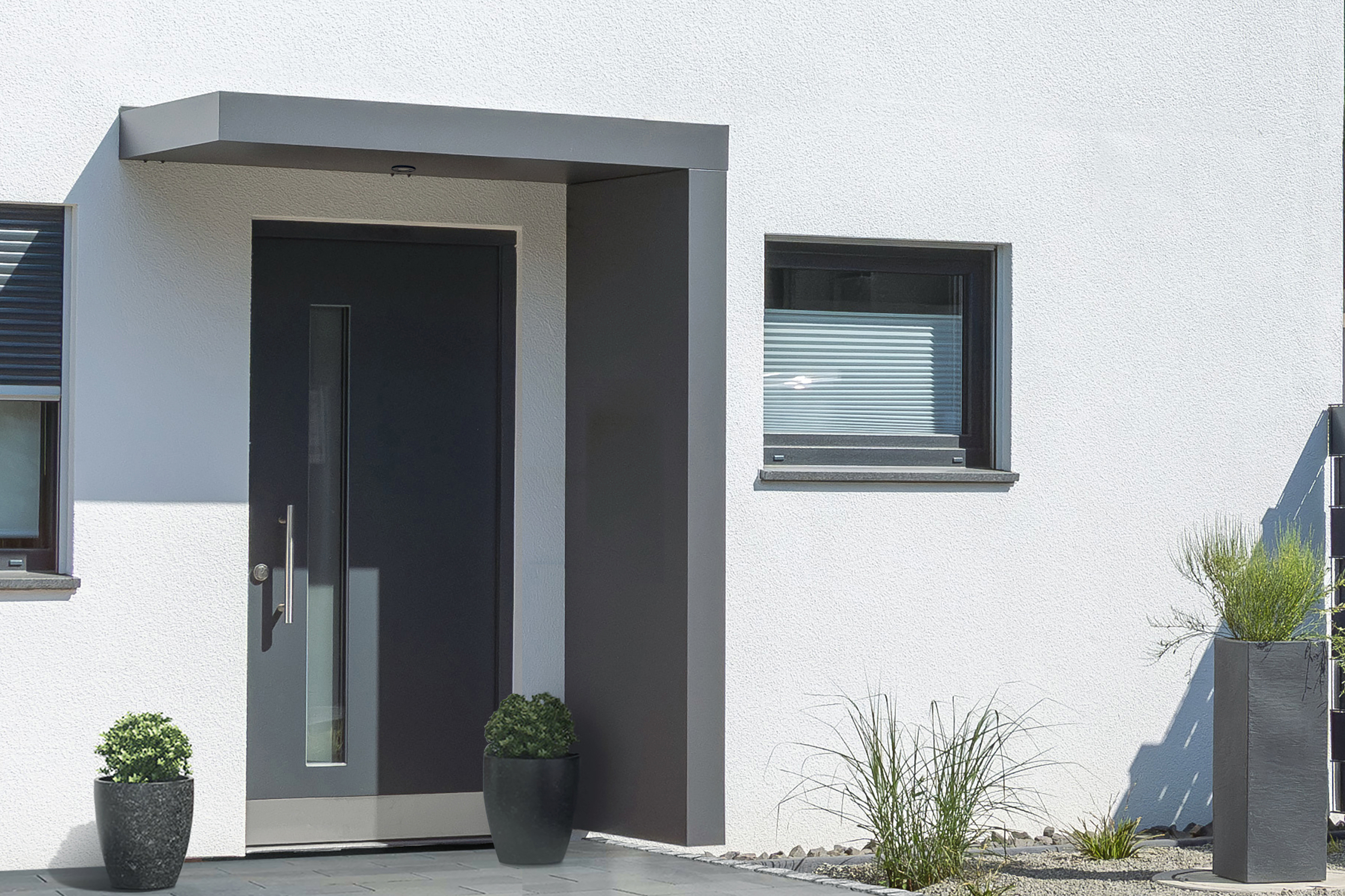 Gutta Rechteckvordach BS Plus 160 inkl. Seitenteil (neues Modell)