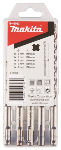 Makita SDS-VPLUS-Bohrer-Set Nr.2 5tlg. B-49052