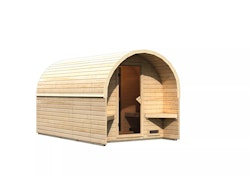 Karibu Gartensauna/Saunafass Fasshaus 3 Ohne Ofen inkl. 10-teiligem gratis Saunaset im Wert von 232,94 €