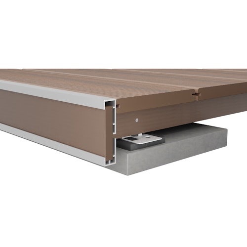 TraumGarten DreamDeck Abschluss-Montage-Leiste unten 2000 mm