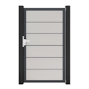 Vorschaubild GroJa BasicLine Premium Einzeltor Rahmen Aluminium Anthrazitgrau 1000 x 1800 mm