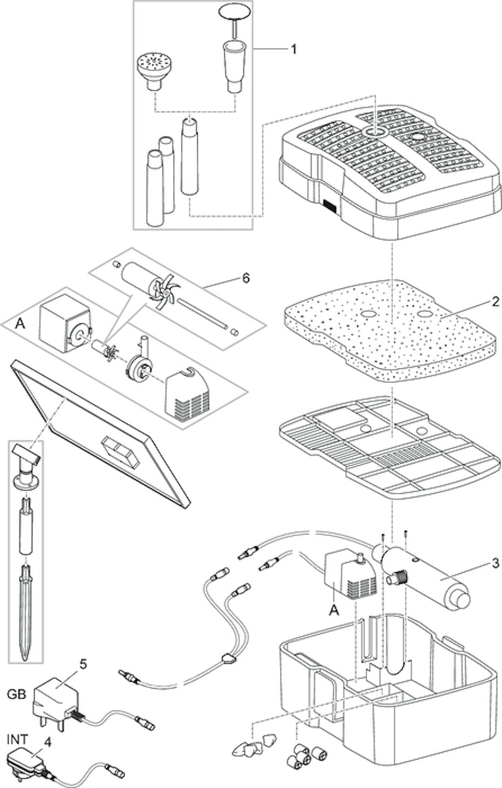 Explosionszeichnung Ersatzteile