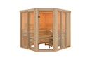 Vorschaubild Karibu Sauna Airi Superior mit Eckeinstieg 68 mm inkl. gratis Sauna-Zubehörset im Wert von 234,94 €