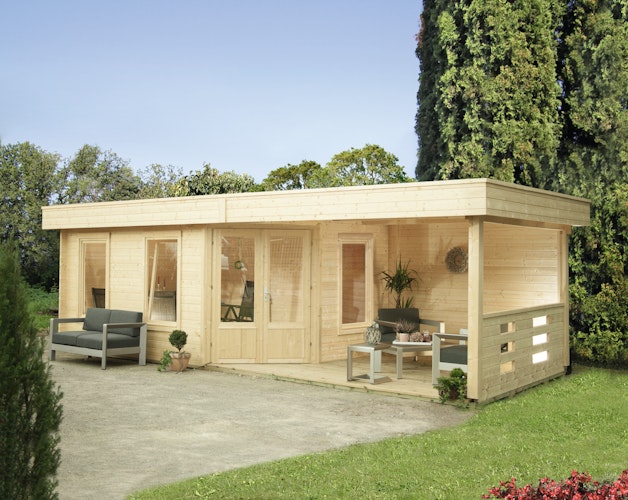 Wolff Finnhaus Gartenhaus 5-Eckhaus Maja 40-B / 1-Raum