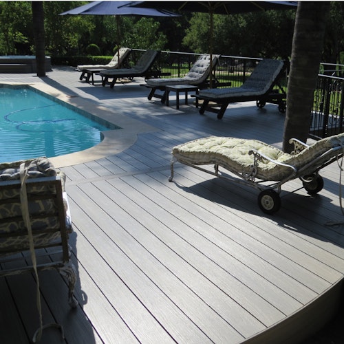 Fiberdeck Premium WPC-Terrassendiele RHK Light grey 23 mm - B-WARE