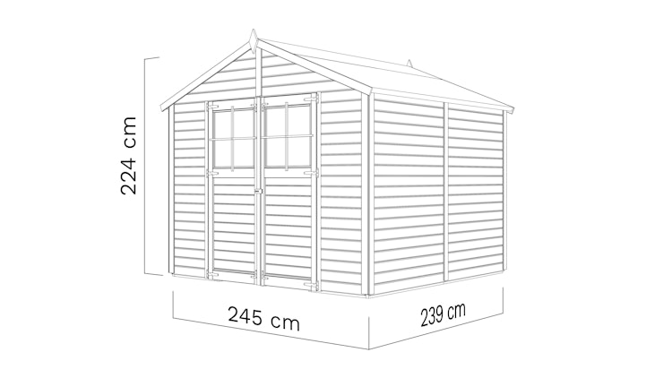 Bertilo Gerätehaus Osterbek 1/2/3/4 - 19 mm
