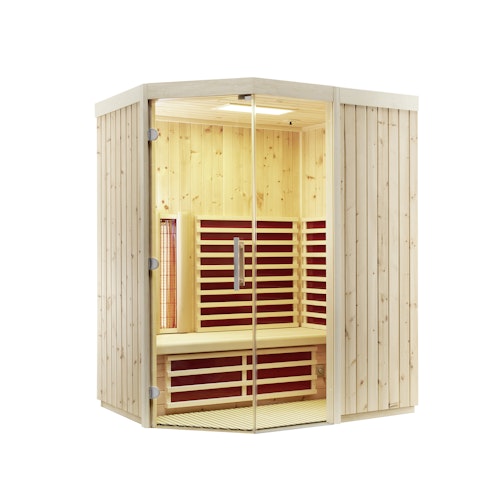 Infraworld Infrarotkabine TrioSol Unica 2 inkl. VITALcorner inkl. 5-teiligem gratis Zubehörset