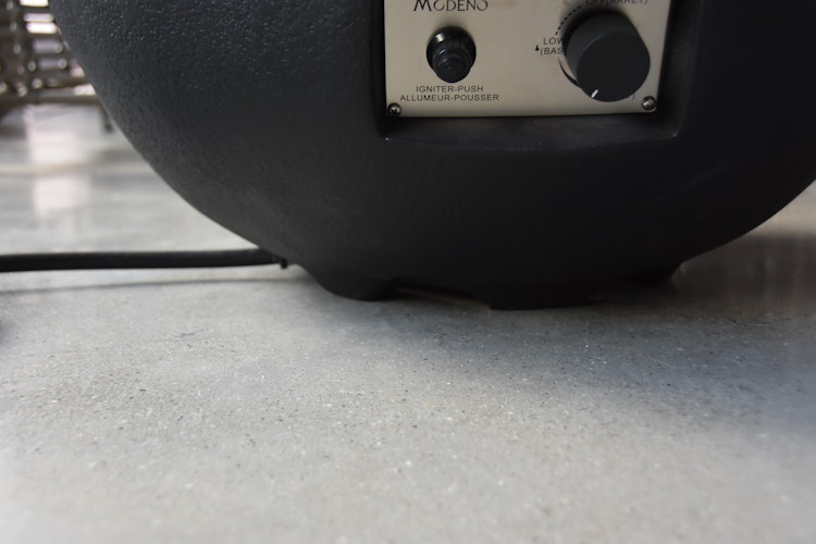 Gardenforma Gas Feuerstelle Jefferson Beton-Optik schwarz