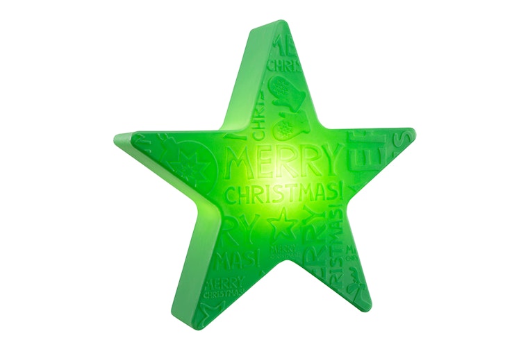 8 seasons design LED-Dekoleuchte Shining Star 'Merry Christmas' Ø 60 cm (WW), verschiedene Farben