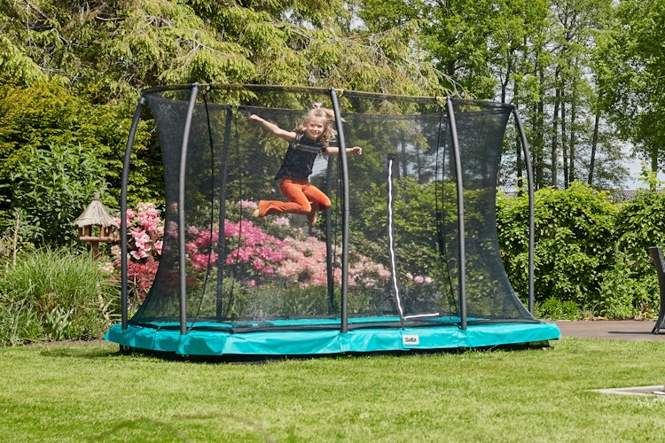 Salta Trampolin Comfort Edition Ground mit Sicherheitsnetz