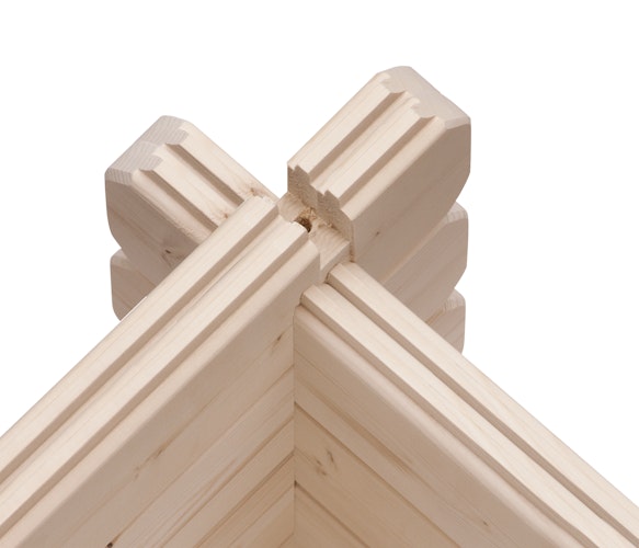 Karibu Woodfeeling Gartenhaus Trittau 3/4/5 inkl. 300 cm Anbaudach - 38 mm