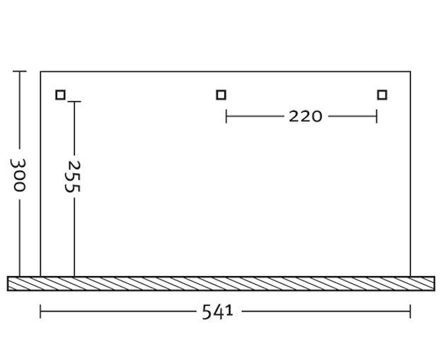 Skan Holz Terrassenüberdachung Rimini aus Douglasie mit Mittelpfosten Breite 541 cm