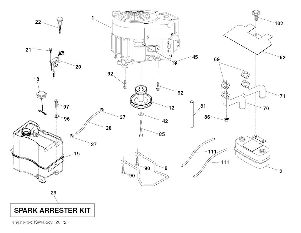 Explosionszeichnung Ersatzteile