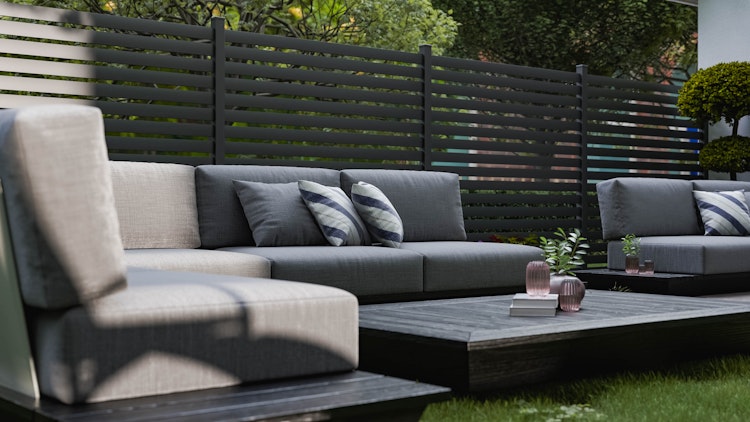 GroJa Lumino Edge Anthrazit DB 703 Bausatz 180x180 cm Kartonverpackt