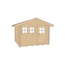 Vorschaubild Weka 45 mm Gartenhaus 139 mit Vordach (20 cm)