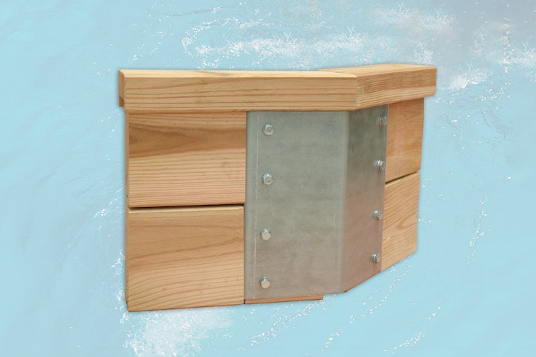 Weka Massivholzpool 593 B Gr. 2, Sparset - 45 mm - 471 x 571 cm