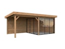 Vorschaubild Palmako Gartenhaus Connect Lenna 16,6 m² Set 405 Slide
